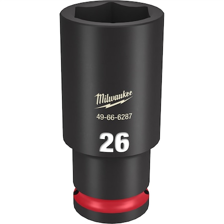 Milwaukee Tool SHOCKWAVE Impact Duty? 1/2"Drive 26MM Deep 6 Point Socket 49-66-6287